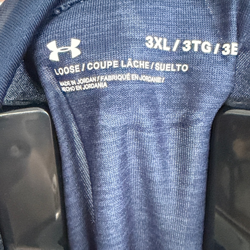 Under Armour Men's Navy Long-Sleeve 1/4 Zip Performance - Picture 3 of 4
